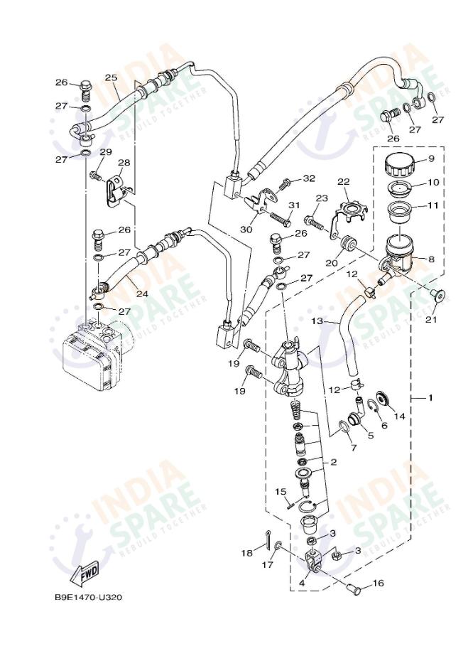 REAR MASTER CYLINDER